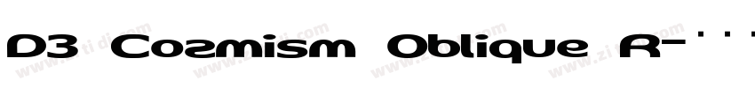 D3 Cozmism Oblique R字体转换